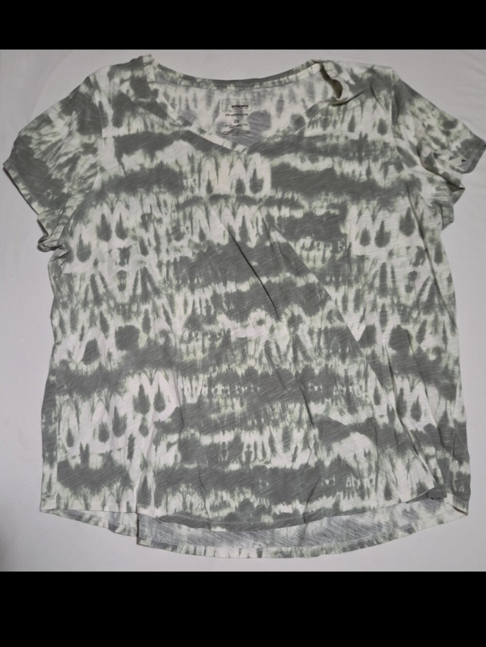 Sonoma Women's 2X green tye dye top #16